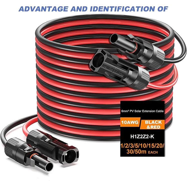 Izravni ukop 10AWG solarni produžni kabel 50ft
